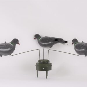 Duvsnurra Standard med tre flockade duvor